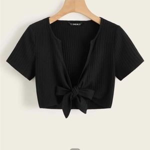 Shein Black Crop Top